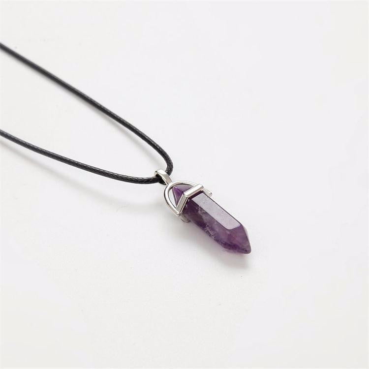 Hot Sale Natural Crystal Stone Pendant Necklace Stainless Steel Hexagonal  Amazonite Amethyst Stone Necklaces - China Gemstone and Gemstone Necklace  price | Made-in-China.com