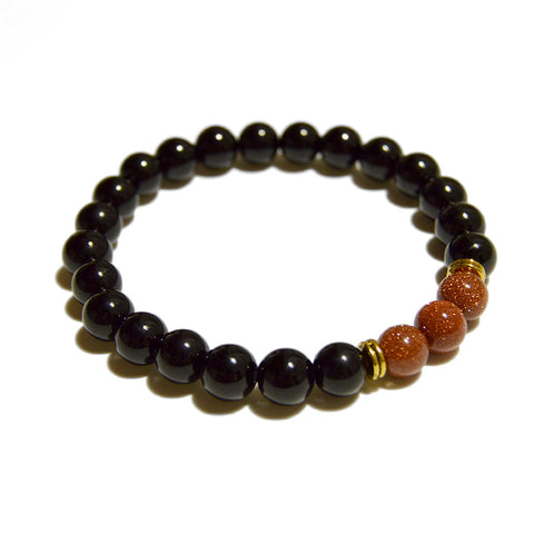 Onyx bracelets, onyx beads bracelet, beads bracelets, goldstone, sandstone beads, healing power beads, healing stone, Jewel Paris